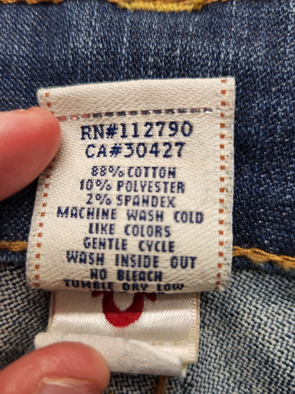 ⭐️True Religion Joey Twisted Flare Leg Jeans - Y2K - Dark Wash - Picture 4 of 11